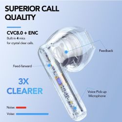 🎧🎧🎧 Ear Buds Wireless Earbuds V5.3, Ear Buds 37H Playtime, Bluetooth Earbuds CVC8.0 Clear Call, Deep Bass, IPX7 Waterproof, Bluetoo