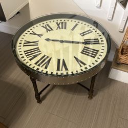 Uttermost Cassem Clock Table