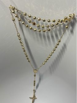 14k Rosary 28” yellow gold 136601-1