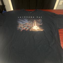 4Xl Black Space X Veterans Day Short Sleeve T Shirt 