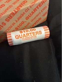 1 unopened roll of 40 quarters. D mint mark