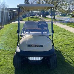Club Car Precedent Golf Cart 48 Volts, Headlights & Taillights, 4 Pass, New Bi-fold Windshield, Rear View Mirror 