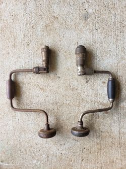 Old hand drills . 25.00 each or both 40.00