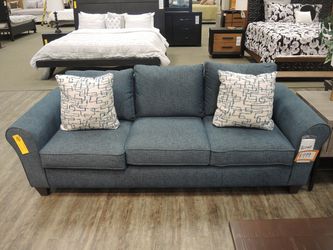 Style Line Dahila Roll Arm Sofa - Blue | Couch | Living Room Couch