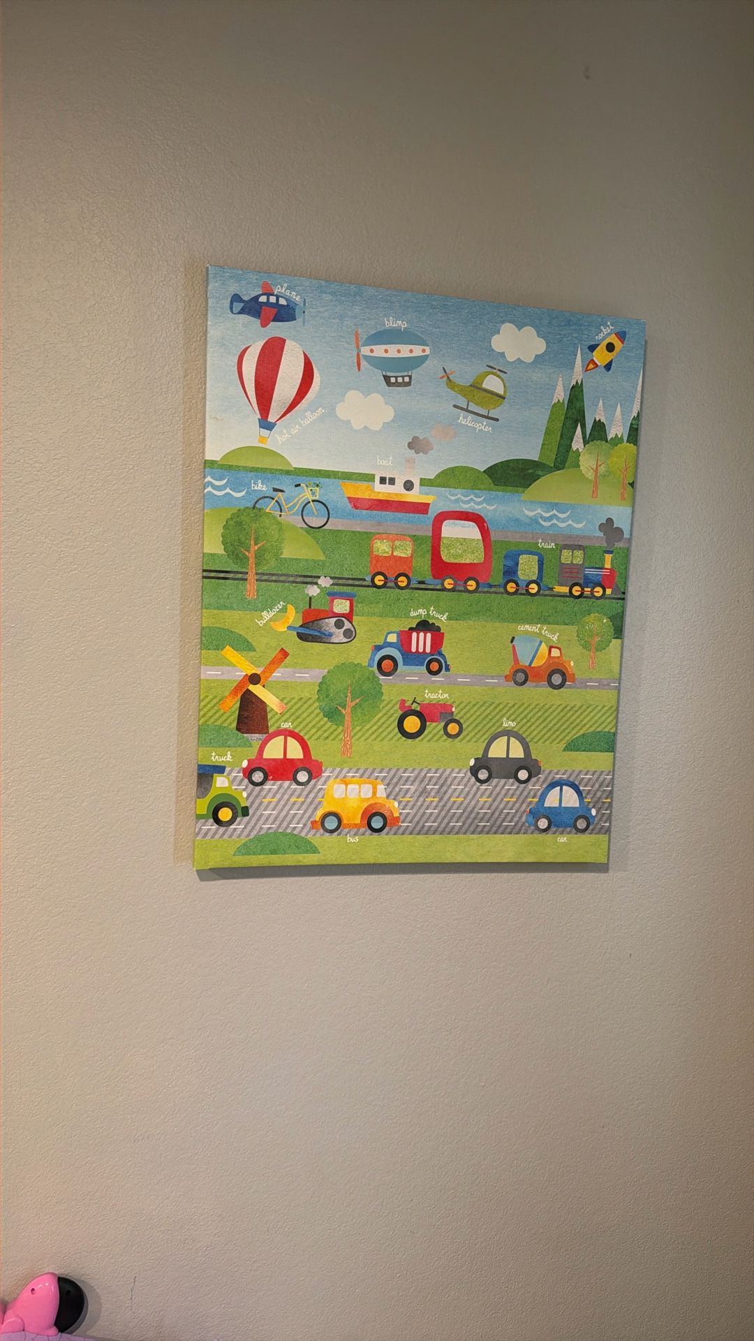 Large Truck Canvas Decoration