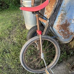 2 Vintage unicycles 