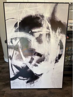 40” x 60” Modern Abstract Framed Canvas Wall Art – World Market