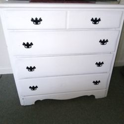 Rustic Small White Dresser 
