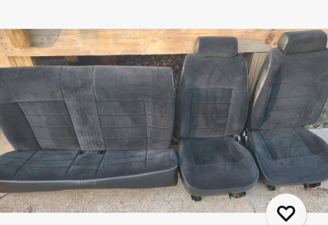Ford Mustang Black Cloth Front Seats and Rear Seat