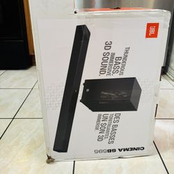 JBL Premium Soundbar Cinema SB595 Home Theater +Dolby Atmos Surround Sound, Powerful Bass Subwoofer