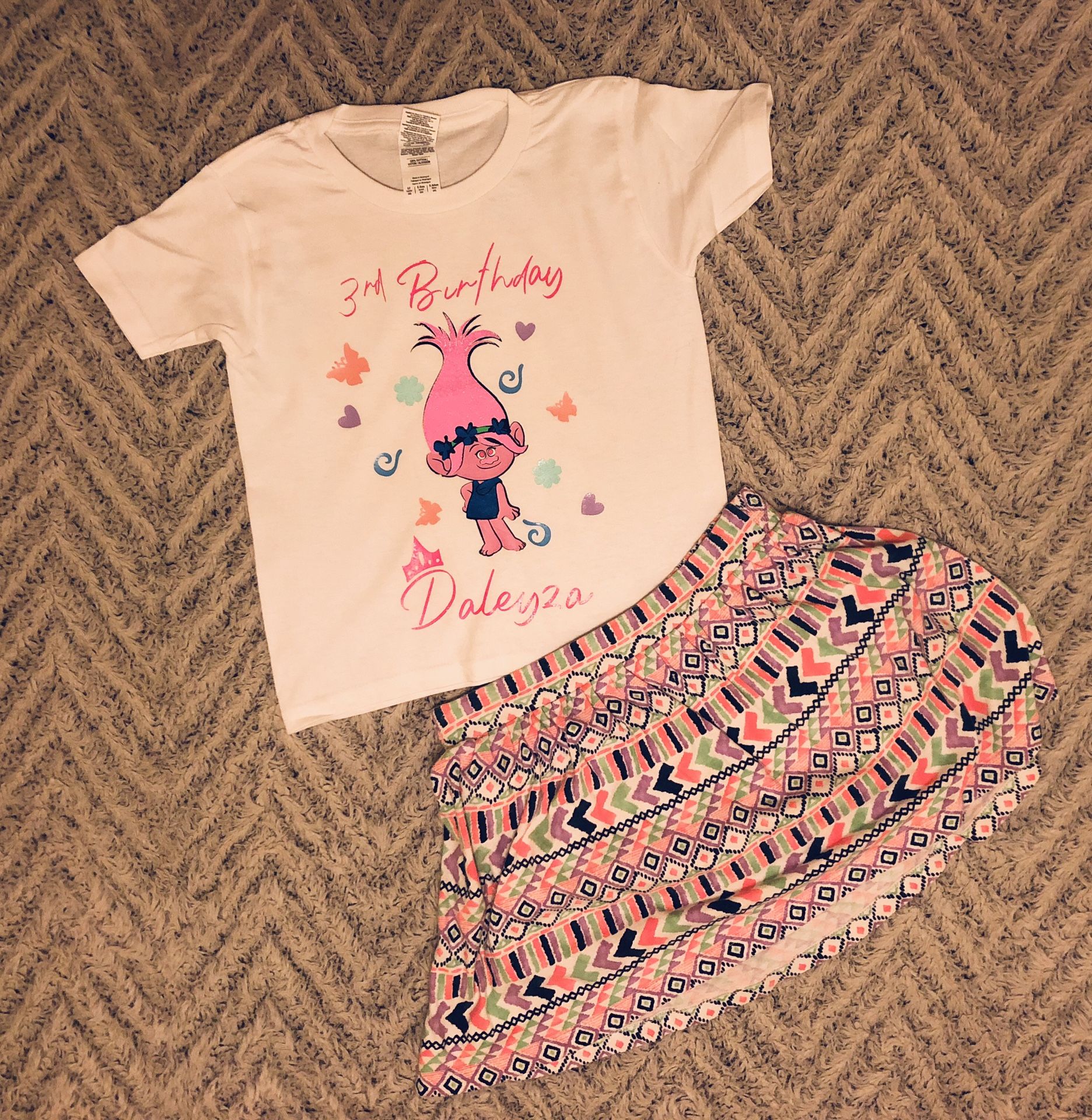 Custom trolls birthday shirts