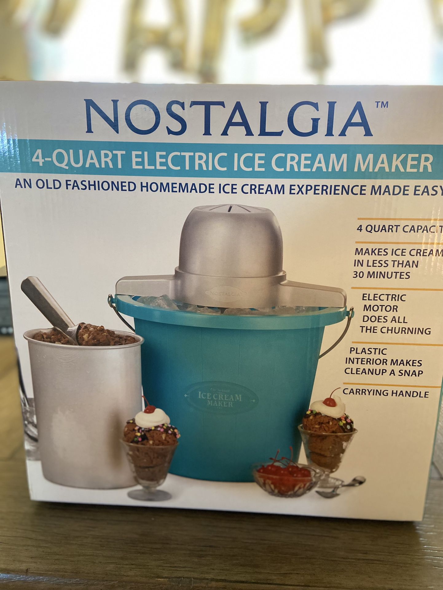 Electric Ice Cream Maker 