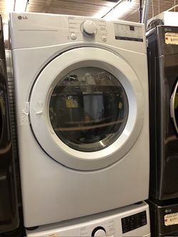 LG 7.4 cu.ft. Electric Dryer with Sensor Dry Technology New Scratch and Dent