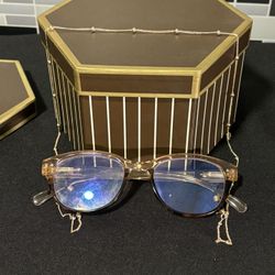 Gold Tone Eyeglasses Strap Holder