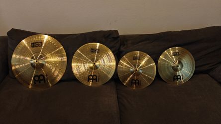Meinl HCS 4 Cymbal Set with 14-Inch Hi Hat Pair, 16-Inch Crash, 20-Inch Ride + FREE 11 Mute Pads