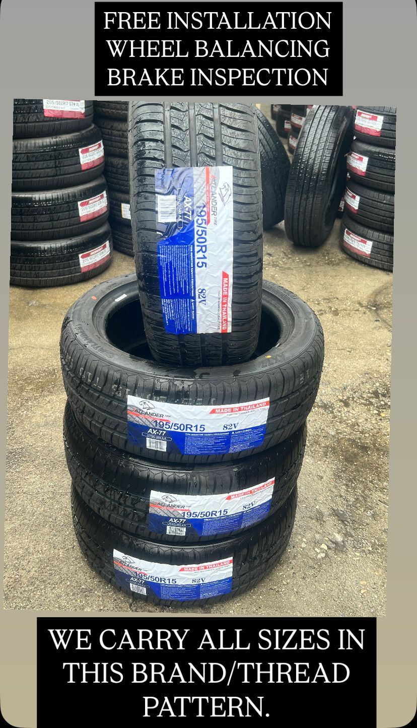 185/65R15 ATLANDER TIRES FREE Installation & Balancing included,Llantas con Instalación y balanceo GRATIS incluidos HP1004 Finance available
