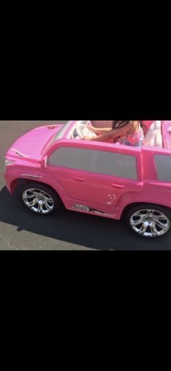 Power wheels barbie pink cadillac escalade sales
