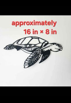Sea Turtle Metal Wall Art (Size on picture)