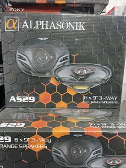 Alphasonik 6x9 3 Way Car Speakers 