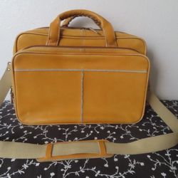 Rawlings Men's Briefcase/Messenger Bag (Vintage Tan) 100% Leather