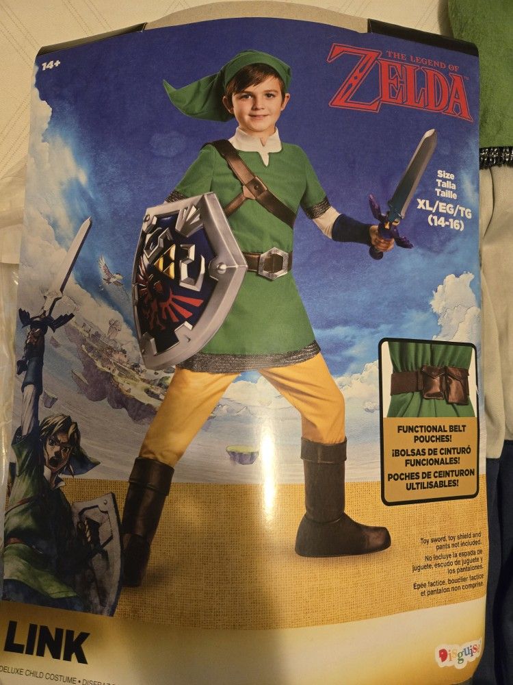 Kids Link Zelda XL Costume