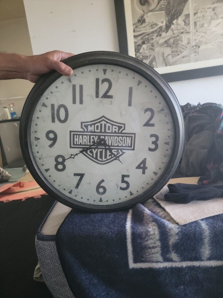Harley davison clock