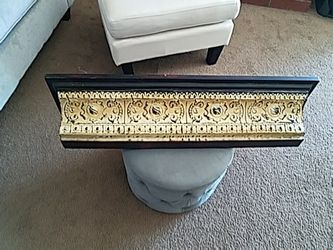 Pier one dark wood shelf
