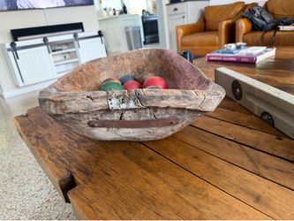 Antique wooden bowl