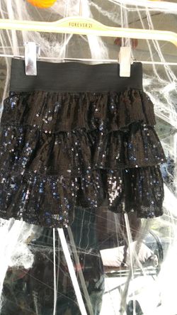 Black Sequence Tutu Skirt/Costume Size 4