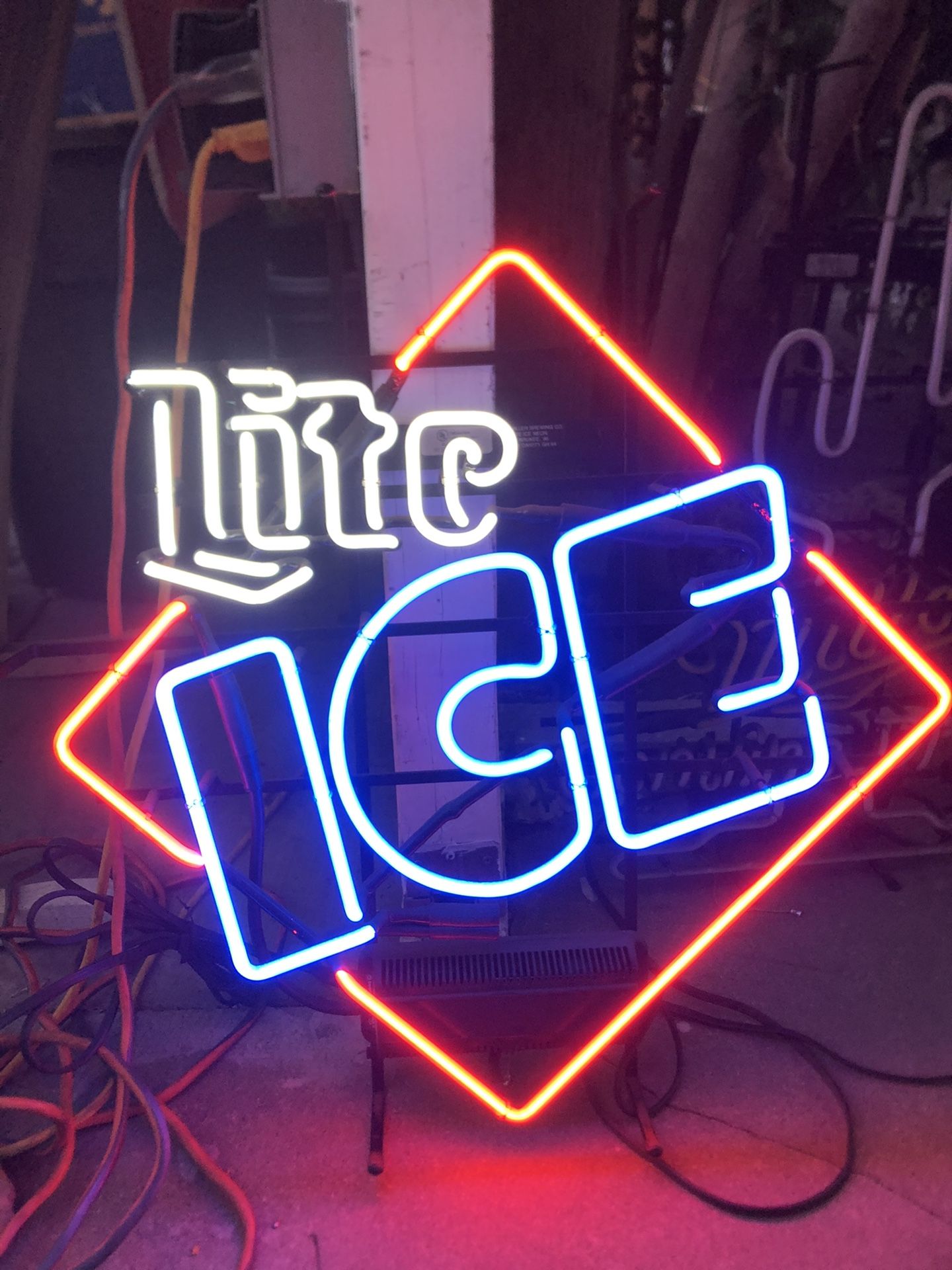 Miller Lite Ice Neon Light Sign