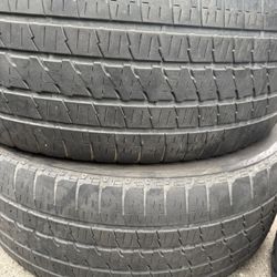 (2) 285/45R22 PAIR OF USED TIRES BRIDGETONE  60% LIFE !!