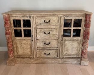 REDUCED!! Nadeau distressed buffet/sideboard