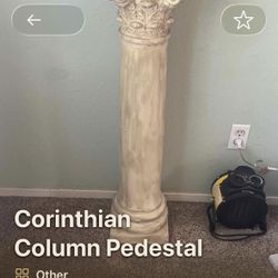 Corinthian Solid Column Pedestal  Bought In Greece 