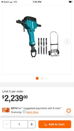 Makita 70 lb. AVT Breaker Hammer (Model HM1810 / HM1810X3