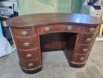 Antique Kidney Shape Desk