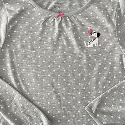 Girls CARTER'S Winter Long Sleeve NIGHTGOWN pajamas  Sleepwear Girls Size L