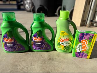 Gain detergent, softener & dryer sheets