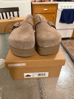 New Granola taupe suede shoes , size 8m