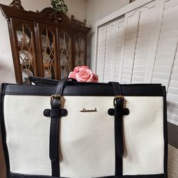 LOVEVOOK Canvas Laptop Tote Bag