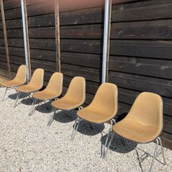 Mid Century Modern Eames Shell Chair Set Of 6