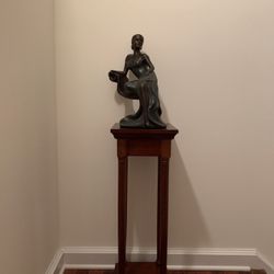 Bombay Mahogany Tall Pedestal Stand