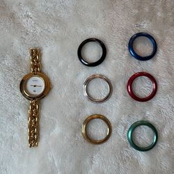 GUCCI INTERCHANGEABLE BEZEL WATCH
