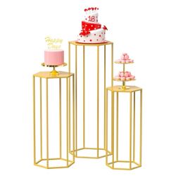Hexagon Pedestal Stand Cylinder Stands