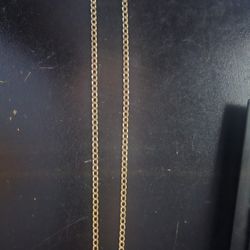 10k Cuban Link 24" Gold Chain