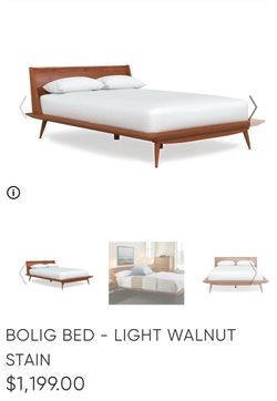 Bolig Bed Light Walnut Stain