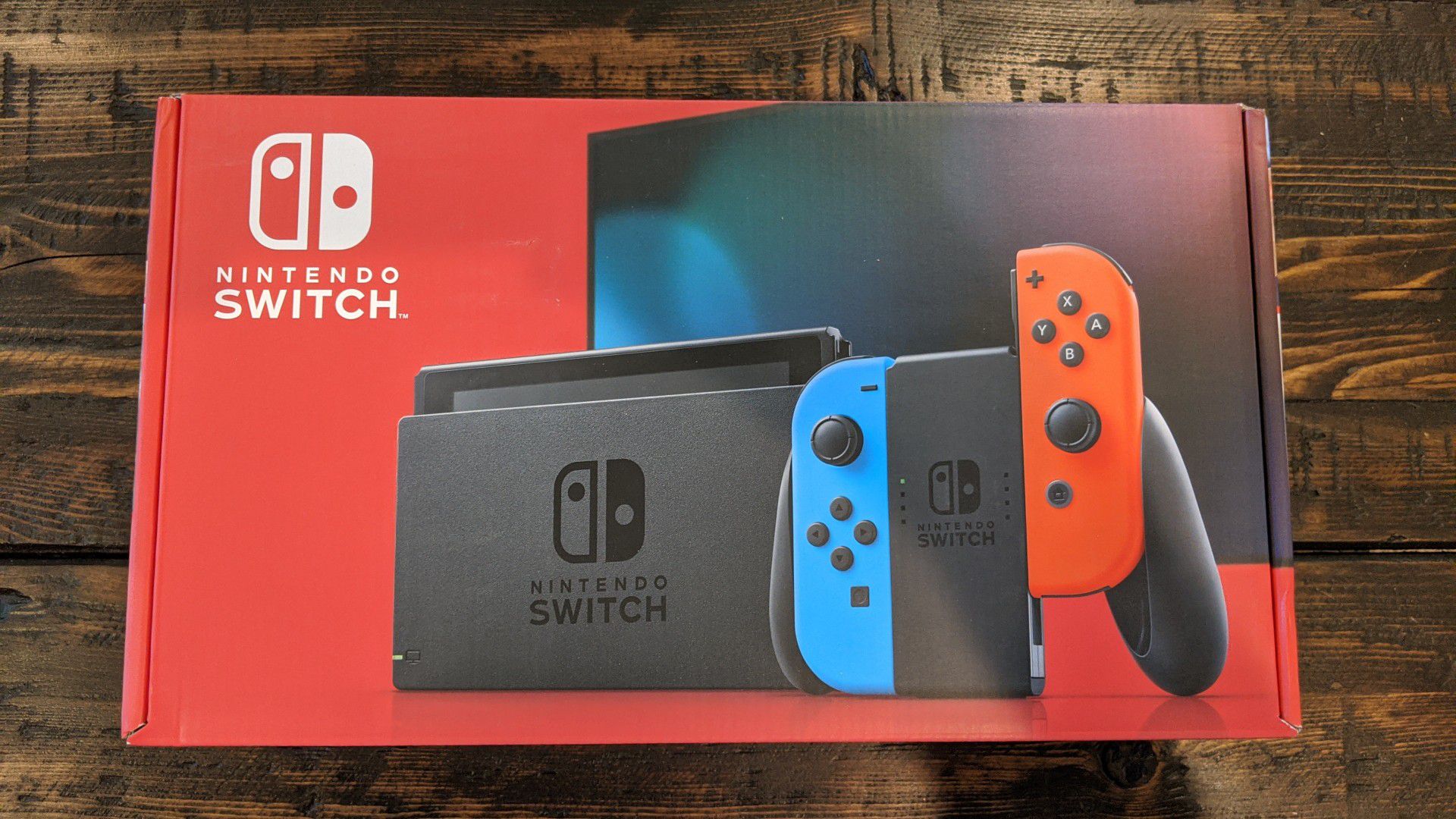 Nintendo Switch v2 Console with Red and Blue Neon Joy-Cons - NEW