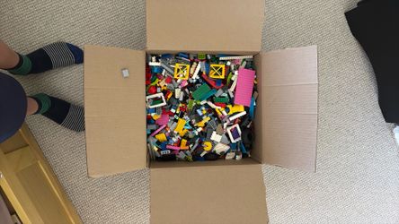 14.4 lb box of legos