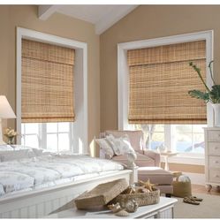 Bamboo Roman Shades 27x64” – C3