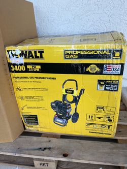 Brand new DEWALT 3400 PSI Professional Gas Pressure Washer