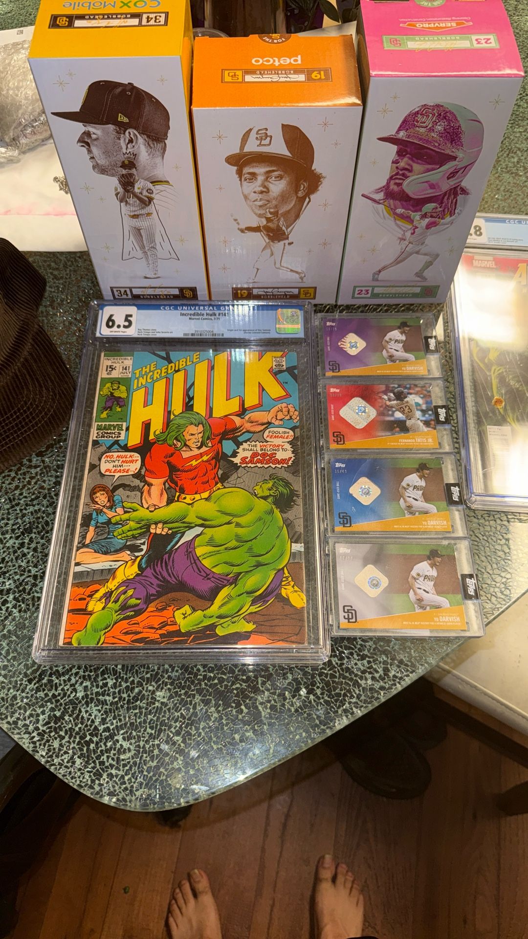 Padres Stuff & Graded Comics Authentic